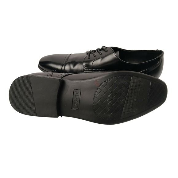 Alfani Quincy Mens Black Cap Toe Derby Dress Shoes Size 9M Memory Foam NEW main image 4